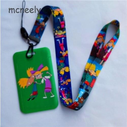 Worker ID Name Card Cover Student Card Case Hanging Rope Employee Case Cover Student Lanyard ID Name Card Holder