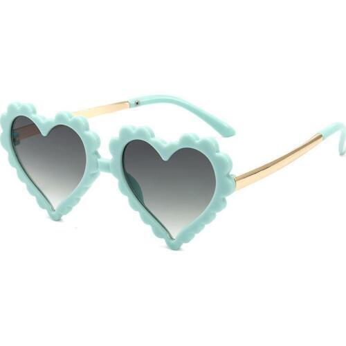 KOTTDO Heart Plastic Kids Sunglasses Children Fashion Vintage Gradient Sunglass Girls Boys Designer Sun Glasses UV400 Gafas