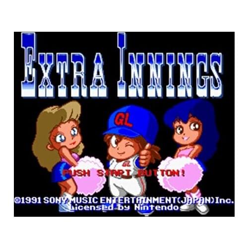 Extra Innings NTSC Version 16 Bit 46 Pin Big Gray Game Card For USA Game Players