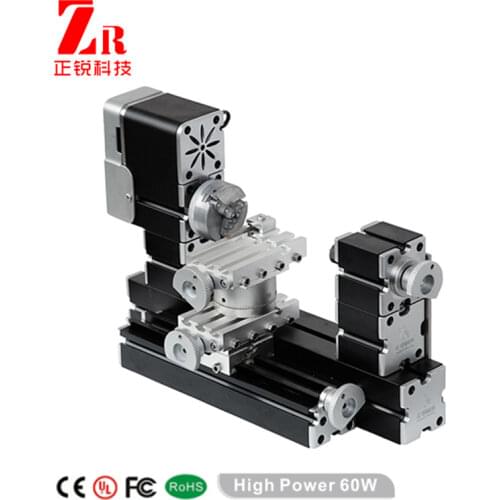 ZRCC04036 Powerful 36W Electroplated Metal Mini Rotating Lathe/36W,20000rpm Miniature Lathe for Hobbysit Modelmaking