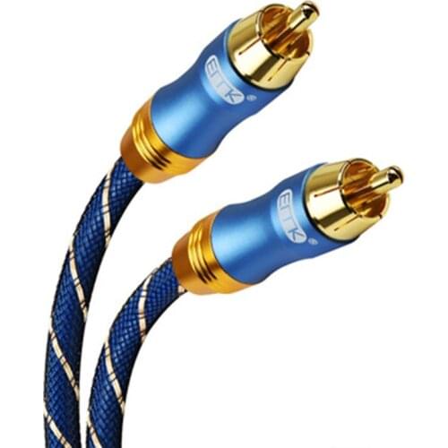 RCA to RCA Cable Digital Coaxial Audio Cable Male Stereo Connector for TV DVD Amplifier Hifi Subwoofer Toslink 1/1.5/2/3/5 m