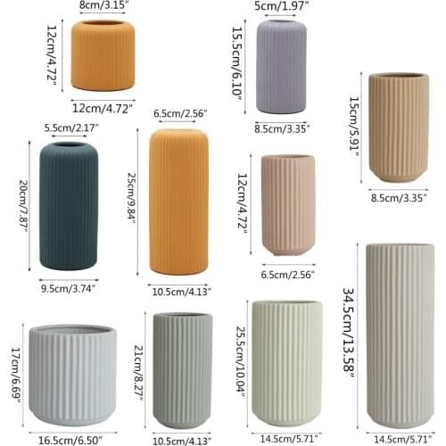 Ceramic Vase Perfect for Flowers Plants and Modern Home Décor for Home Office De U2JC