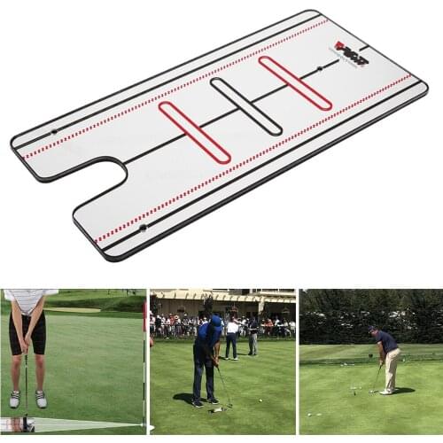 Compact Golf Putting Alignment Mirror Beginner Starter Practice Putting Aid Putter Face Angle, Starting Line, Pose Corrector