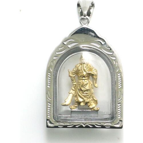 316L Stainless Steel Guan Yu Protect Pendant