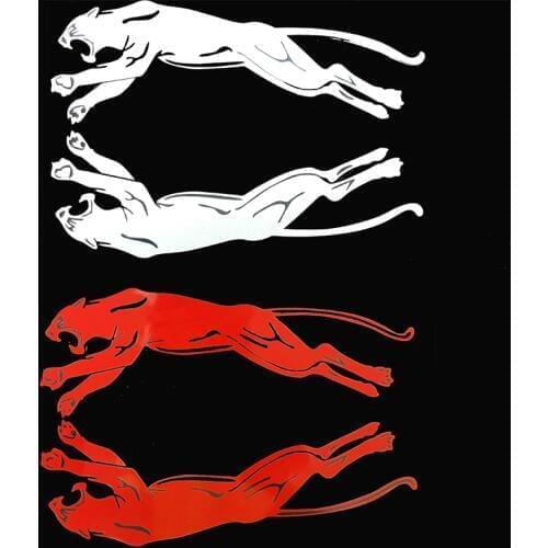 1 pair 19CM small Leopard Panther Reflective Vinyl decal sticker for car Rearview Mirror bumper sticker Car modified accessories