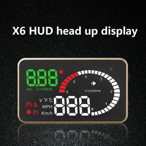 Newest Car Hud Head-Up Display Car Speedometer OBD2 Overspeed Speed Voltage Alarm Windshield Projector