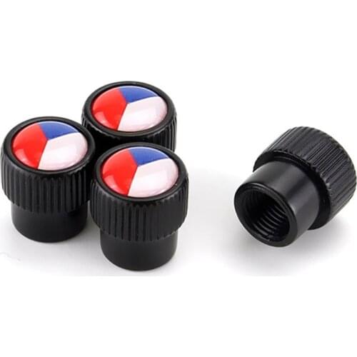 New Style Round Cap Car Wheel Tires Valves Tyre Stem Air Caps Airtight For Ford Focus 2 3 Fiesta Transit Mondeo EDGE CZ Emblem