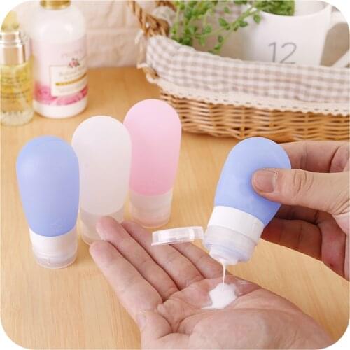 Multi-color Mini Silica Gel Portable Soap Dispenser Women Travel Shampoo Bottle Liquid Soap Bottle Free Shipping 38ml 60ml 80ml