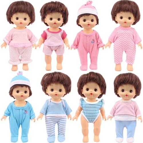 15 Styles Nenuco Doll & Milu Doll Clothes Cute Striped Clothes Doll Accessories For 25Cm Mellchan Baby,Toy Gifts For Children‘s