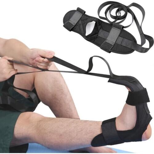 Multi-Loop 6 Loops Stretch Strap & Foot Stretcher Set for Physical Therapy Plantar Fasciitis Pilates Gymnastics Athletic Trainer