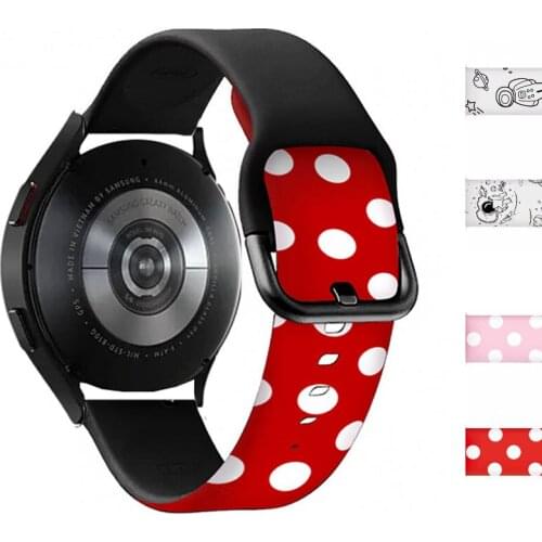 Strap For Samsung Galaxy Watch 4 classic 46mm 42mm smartwatch Printing Silicone Sport Bracelet Galaxy Watch 4 44mm 40mm band