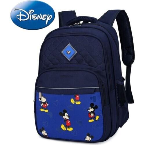 Disney Mickey Mouse Backpack Large Capacity Waterproof Minnie Shoulder Bag Cartoon New Fashion Woman Handbags Children Schoolbag