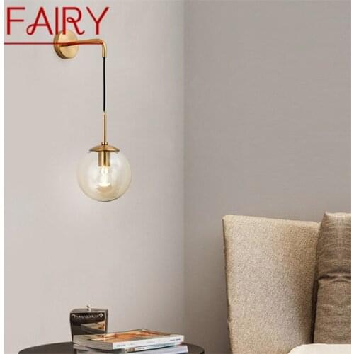 FAIRY Nordic Wall Lamp Sconces Contemporary Light Round Fixtures for Home Indoor Living Room Decoration