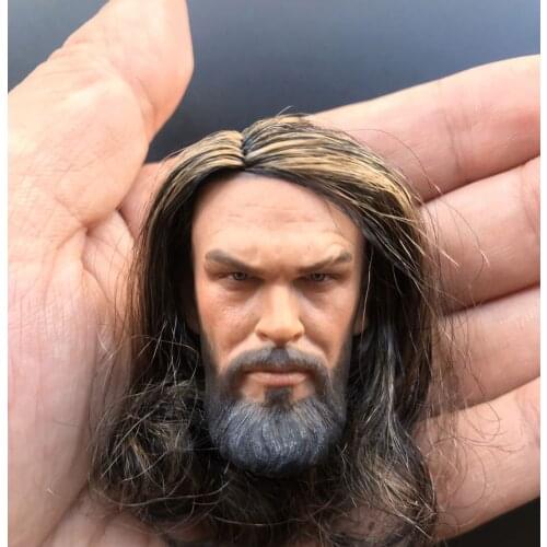 1/6 Scale European and American Mens Hair Transplant Head Sculpture Model for 12" Action Doll