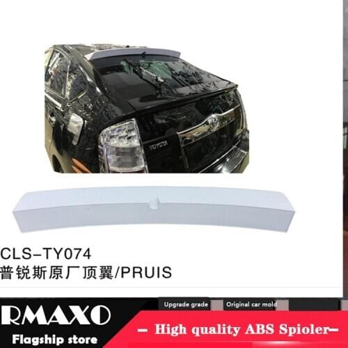 For PRIUS Spoiler 2005-2010 Toyota PRIUS TF High Quality ROOF Spoiler ABS Material Car Rear Wing Primer Color Rear Spoiler