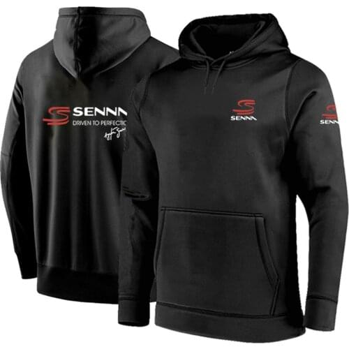 2021 Spring Autumn Ayrton Senna Printing Hoodies Pullover Fleece Cotton Sweatshirts Casual Fashion Fashion Hip Hop Coats Tops