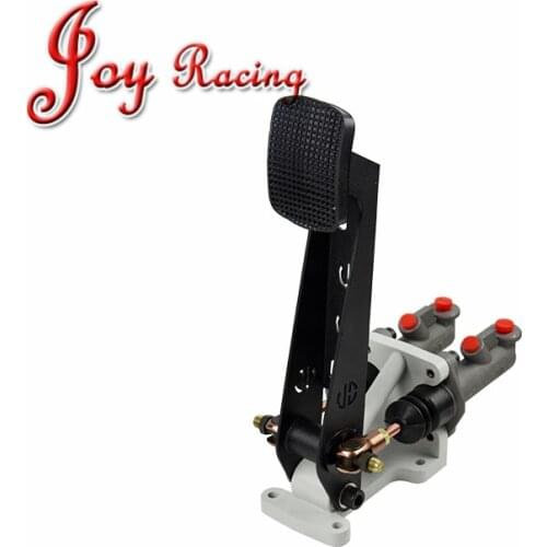 High Quality 0.625“/0.7"/0.75“ Dual Master cylinder hydraulic clutch Aluminum Brake Pedal Box
