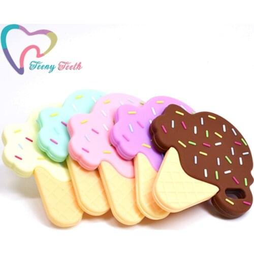 Potato Chips+Hamburger+Gingerbread Man Food Grade French Fries Silicone Teether Beads For Necklace Pendant Nursing Toy