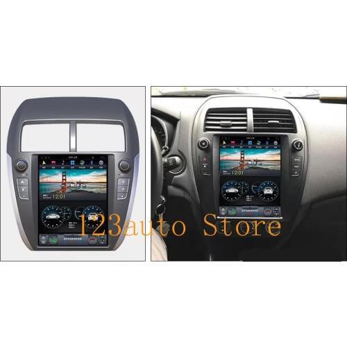 10.4 '' Vertical screen Tesla Style Android 9.0 Car DVD GPS Player navigation auto for Mitsubishi Outlander ASX PX6 CARPLAY HDMI