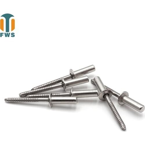 10 PCS M4.8 DIN EN ISO 16585 GB/T 12615.4 Stainless Steel Round Head Closed End Blind Rivet Sealed Hollow Rivets Blind Rivets