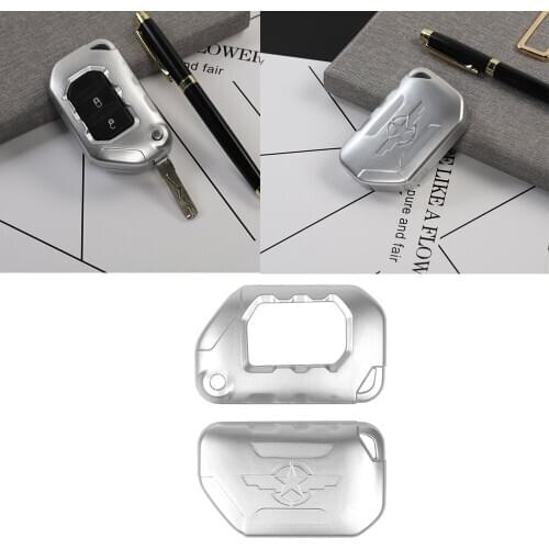 Car parts Key Case Fob Shell Cover For Jeep Wrangler JL Gladiator JT 2018-2020