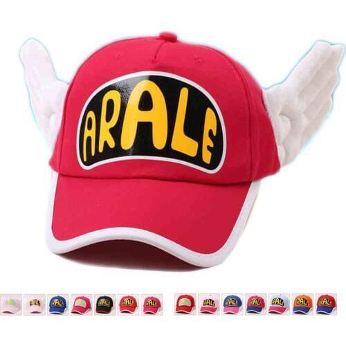 Children Adults Hat Anime Dr.Slump Cosplay Caps Arale Cap Angel Wings Hats Candy Color Cotton Baseball Cap