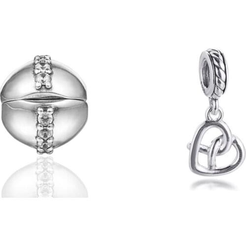 One Set Valentines Day Autumn 2021 Charm S925 Sterling Silver Pendant Anniversary Bracelets Sparkling Beads for Jewelry Making