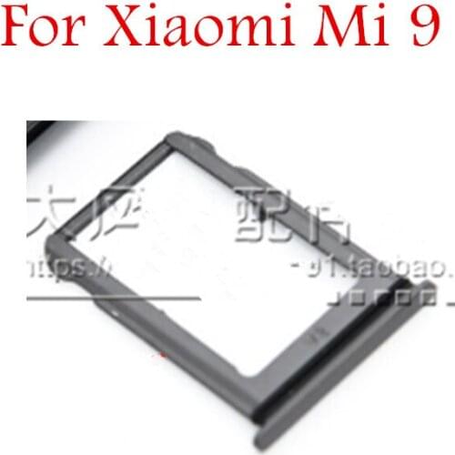 For Xiaomi Mi 9 Card Tray Holder SIM Card SD Card Slot Holder Adapter Repair for Xiaomi Mi9 Spare Repair Parts