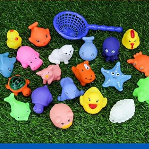 Baby Swimming Bathroom Little Yellow Duck Kneading Called Doll Animal Toy Infant Early Childhood Education Bathroom Floating Toy