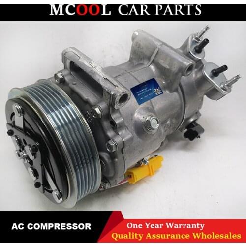 For sanden sd7c16 AC Compressor For Peugeot 2008 207 208 308 3008 307 508 407 5008 607 9651911480 9659875780 96598758 9659875880