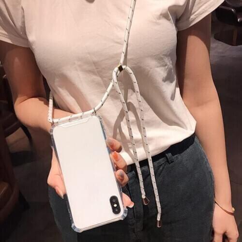 For Xiaomi note9s Mi10lite(5G) note10 lite redmi9 10x Crossbody Strap Phone Case With Lanyard Necklace Shoulder Neck Strap Case