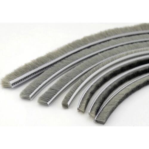Felt Draught Excluder Wool Pile Weatherstrip Insert Sliding Sash Screen Window Door Brush Seal Gray odd