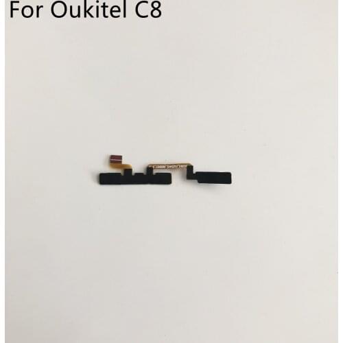 Oukitel C8 Used Power On Off Button+Volume Key Flex Cable FPC For Oukitel C8 MT6580A 5.5"Inch 1280X640 Free Shipping + Tracking