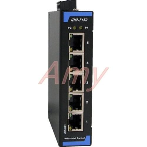 IDM-7150 5-port industrial switch 5-port 100m switch rail switch 12V24V power supply switch