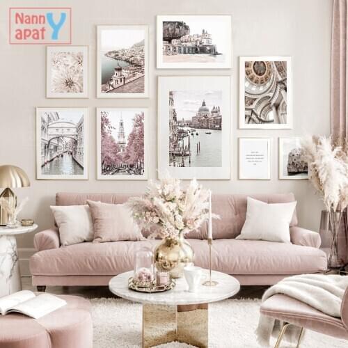 Italy Venice Landscape Poster Atrani Beach Building HD Printed Pictures Nordic Home Decoration Modern Wall Art Canvas Painting