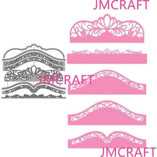 JMCRAFT 2021 New Beautiful Lace Decoration Metal Cutting Dies DIY Scrapbook Handmade Paper Craft Metal Steel Template Dies