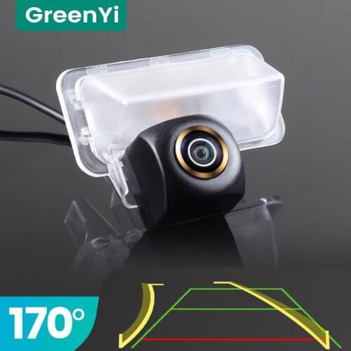 GreenYi Trajectory 170° AHD Car Rear View Camera for Toyota Corolla 2014 Night Vision 4 pin