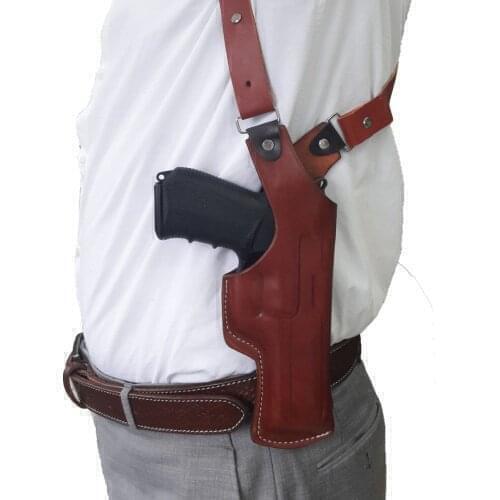 YT HOBBY Stoeger STR-9 Shoulder Holster Handmade Real Leather Concealed Carry Underarm Vertical Pistol Gun Holster Pouch