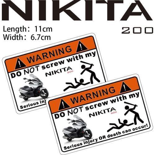 KODASKIN Motorcycle Cheap 2D Creative Warning Sticker Decal for KYMCO NIKITA200