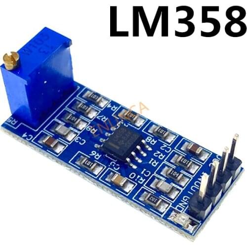 LM358 100 Times Gain Signal Amplification Amplifier Operational Amplifier Module 5V-12V
