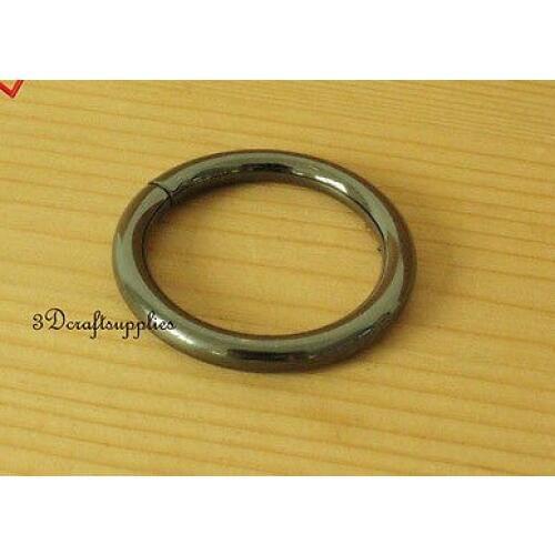 Metal O rings O-ring purse ring connector gunmetal 32 mm 1 1/4 inch 10pcs U112