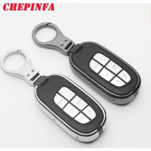 Metal Car Key Case Cover Keychain For Jeep Renegade 2014 2015 Grand Cherokee Chrysler 300C car keys accessories protect shell