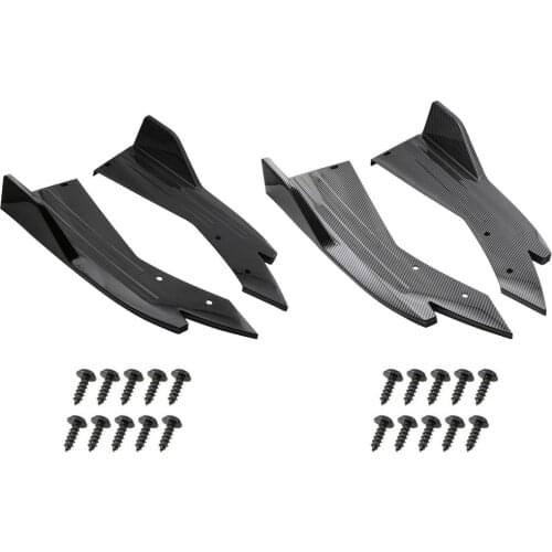 Car Bumper Modified Corner Protector Rear Bumper Guard Lip Diffuser Splitter Universal Side Skirts Rear Decor Protective Plat