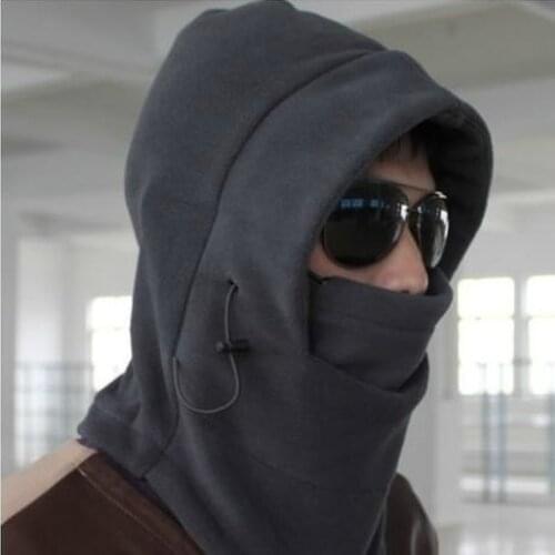 Fashion Couple Thermal Fleece Balaclava Outdoor Ski Masks Bike Cyling Beanies Wind Stopper Face Hats Unisex 6 In 1