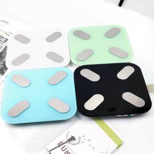 Fashion New Weight Smart Scale Electronic Bathroom Scales Body Composition Bathroom Digital Scale Toughened Glass LCD Display