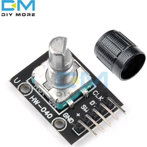 KY-040 360 Degrees Rotary Encoder Module Brick Sensor Switch Module with 15×16.5 mm Potentiometer Rotary Knob Cap for Arduino
