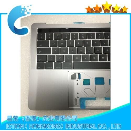 Genuine A1706 PalmRest Topcase For Macbook PRO Retina 13.3" A1706 Topcase With UK Keyboard Grey Silver 2016 2017 Year
