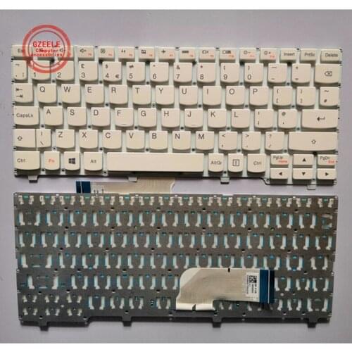 New UK English keyboard For Lenovo ideapad 100S 100S-11IBY laptop keyboard white