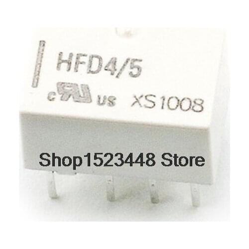 New 10PCS HFD4 HFD4/5 5V HFD4/12 12V HFD4/24 24V Relay