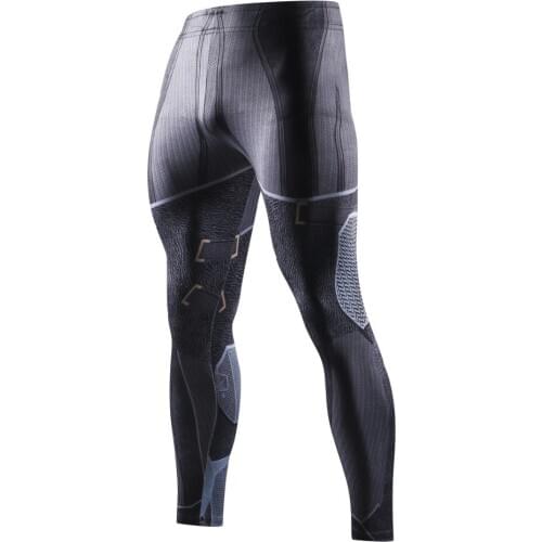 New Mens Sports Tights Running Gym Workout Training Jogging Quick Dry Leggings Men Gym Fitness Compression Pants Legging MMA